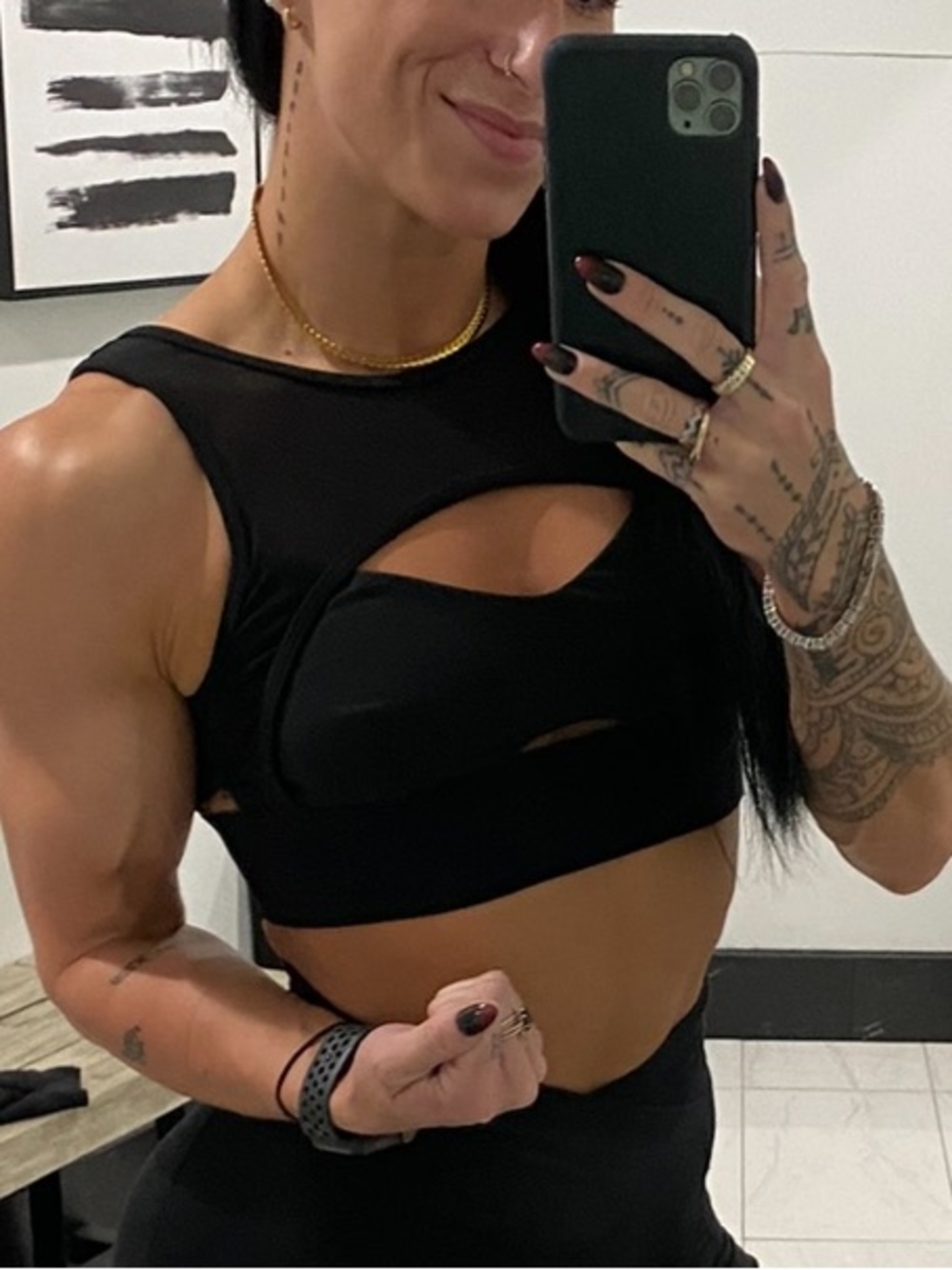 Bombshell Black Sports Bra